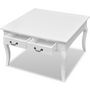 Voir la diapositive 3 : VIDAXL Table basse avec 4 tiroirs Blanc