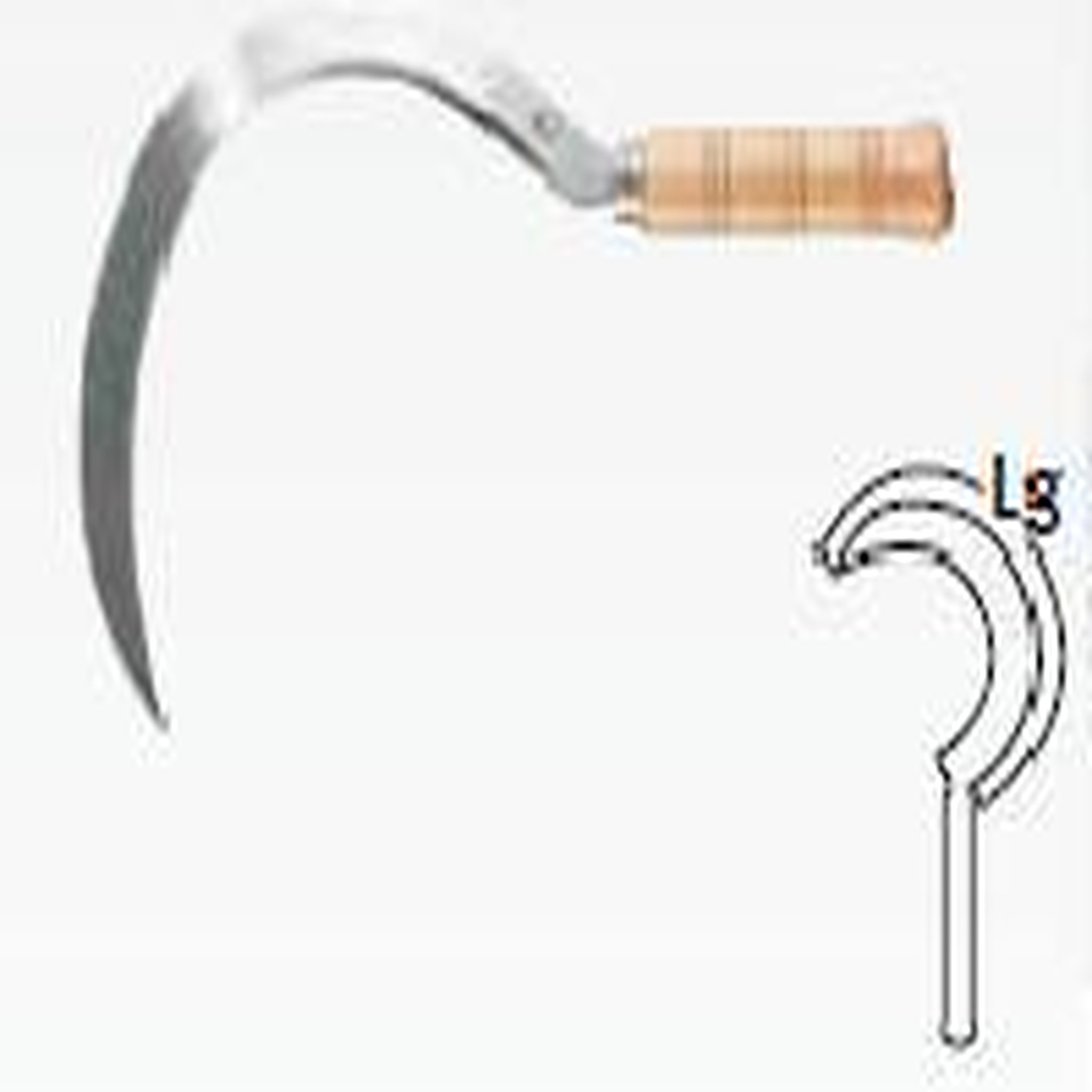Leborgne Faucille à dents - 30 cm