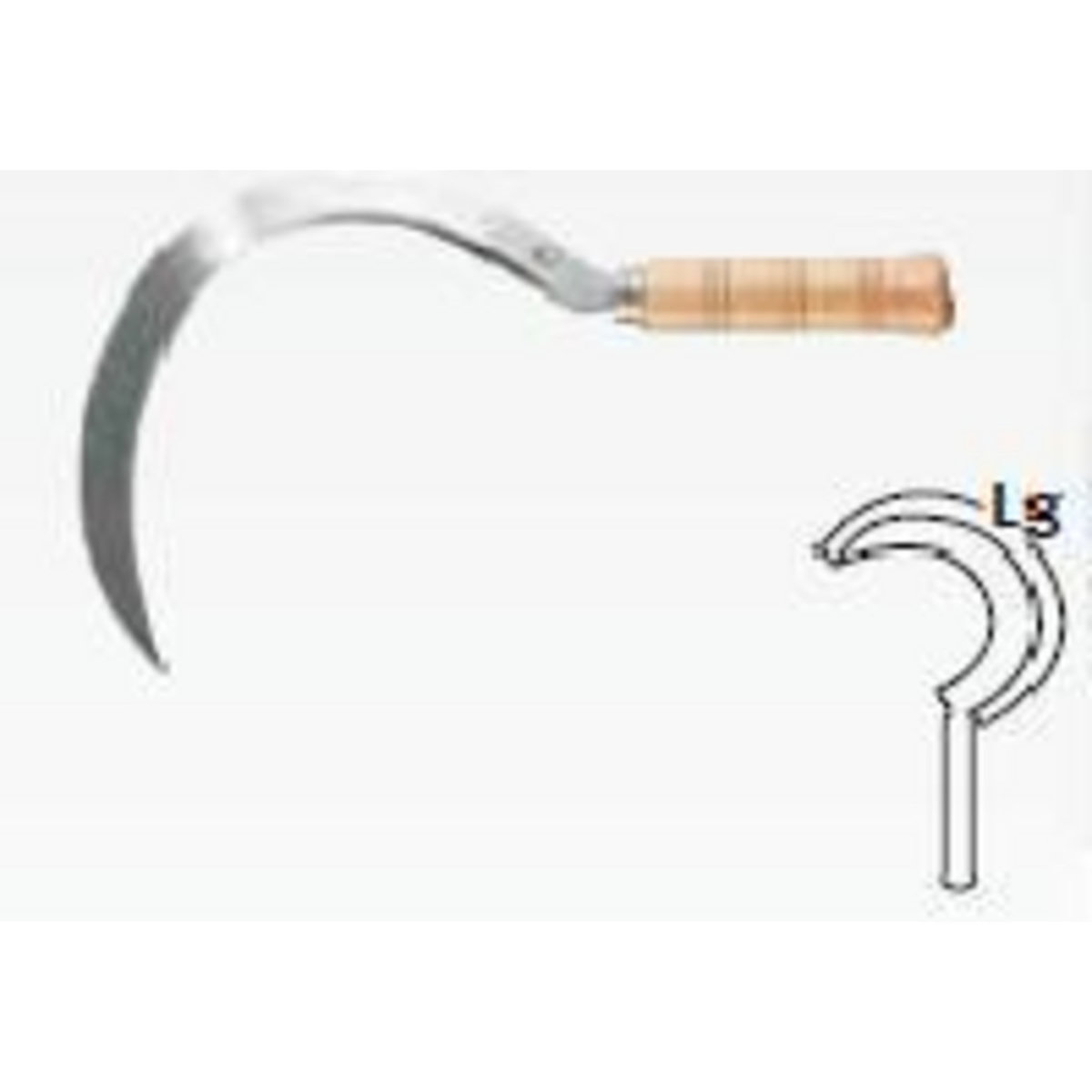 Leborgne Faucille à dents - 30 cm