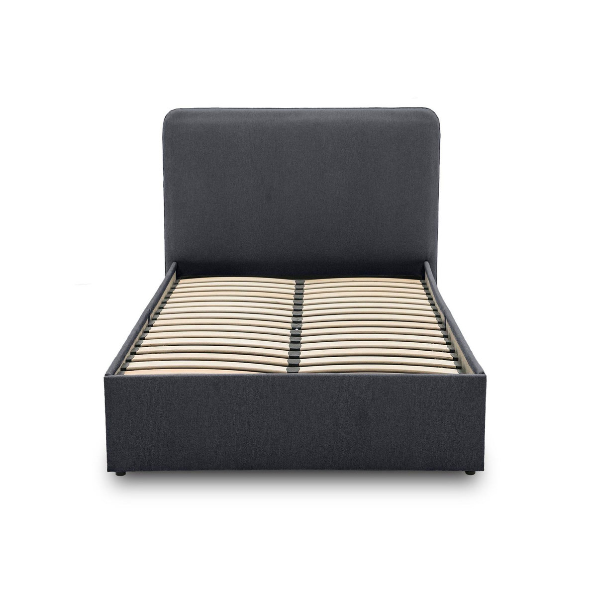 BEST MOBILIER Goyave - lit coffre - 140x190 - en tissu - sommier inclus