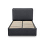 Voir la diapositive 1 : BEST MOBILIER Goyave - lit coffre - 140x190 - en tissu - sommier inclus