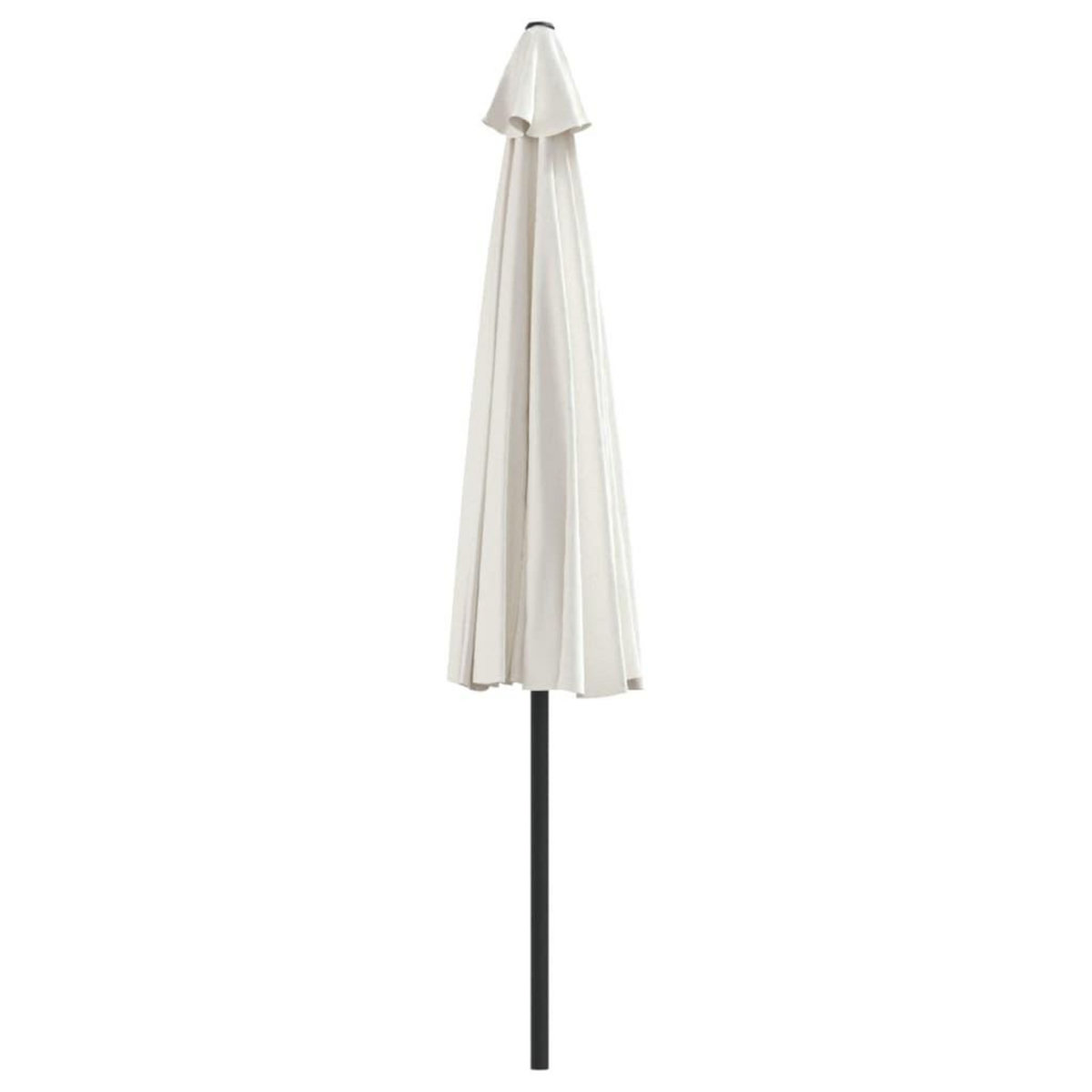 VIDAXL Parasol de balcon avec mat en aluminium Sable 300x155 cm Demi