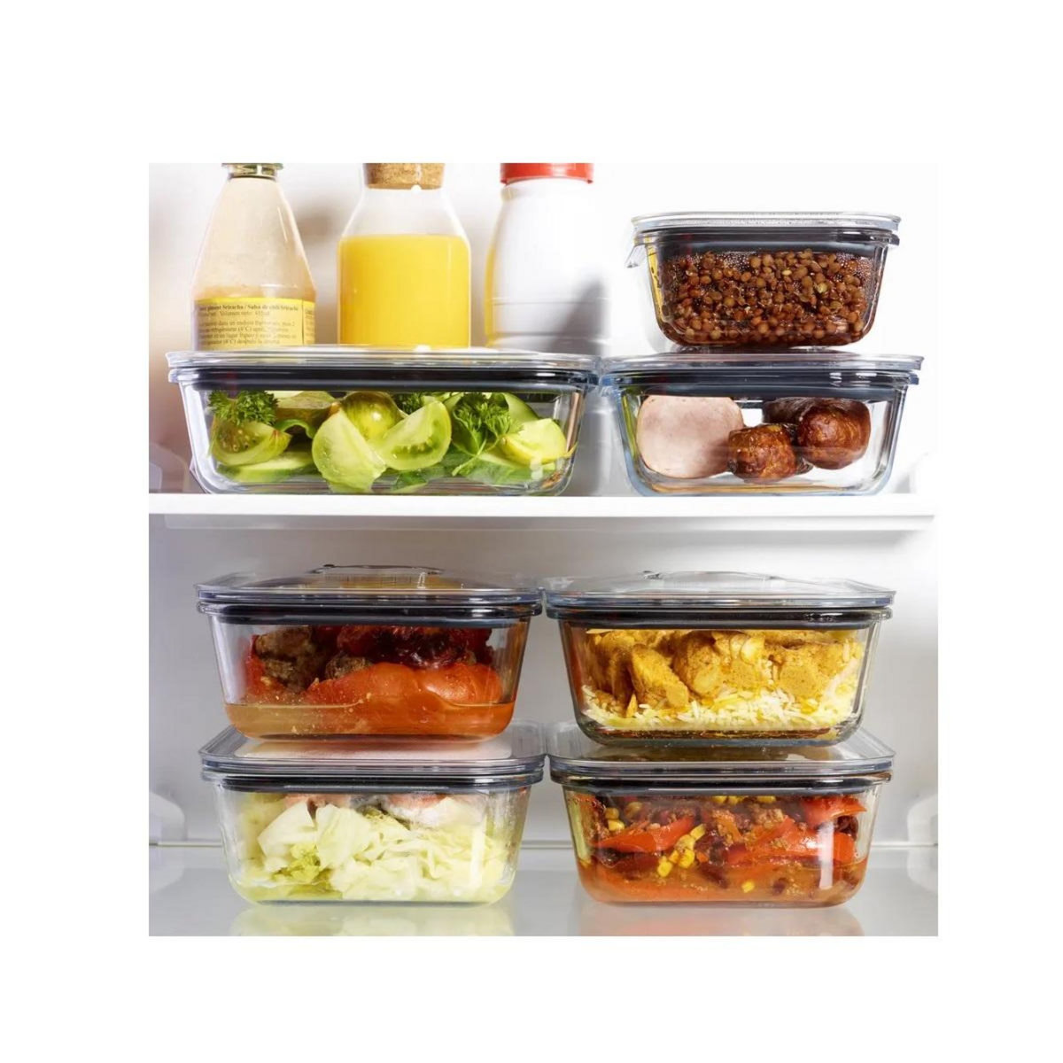 Riviera & Bar Boîte hermétique PSV960 KIT DE 2 BOITES EN VERRE