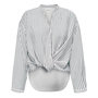 Voir la diapositive 1 : JACQUELINE DE YONG Chemise Blanc/Bleu Femme JDY Barbara Life