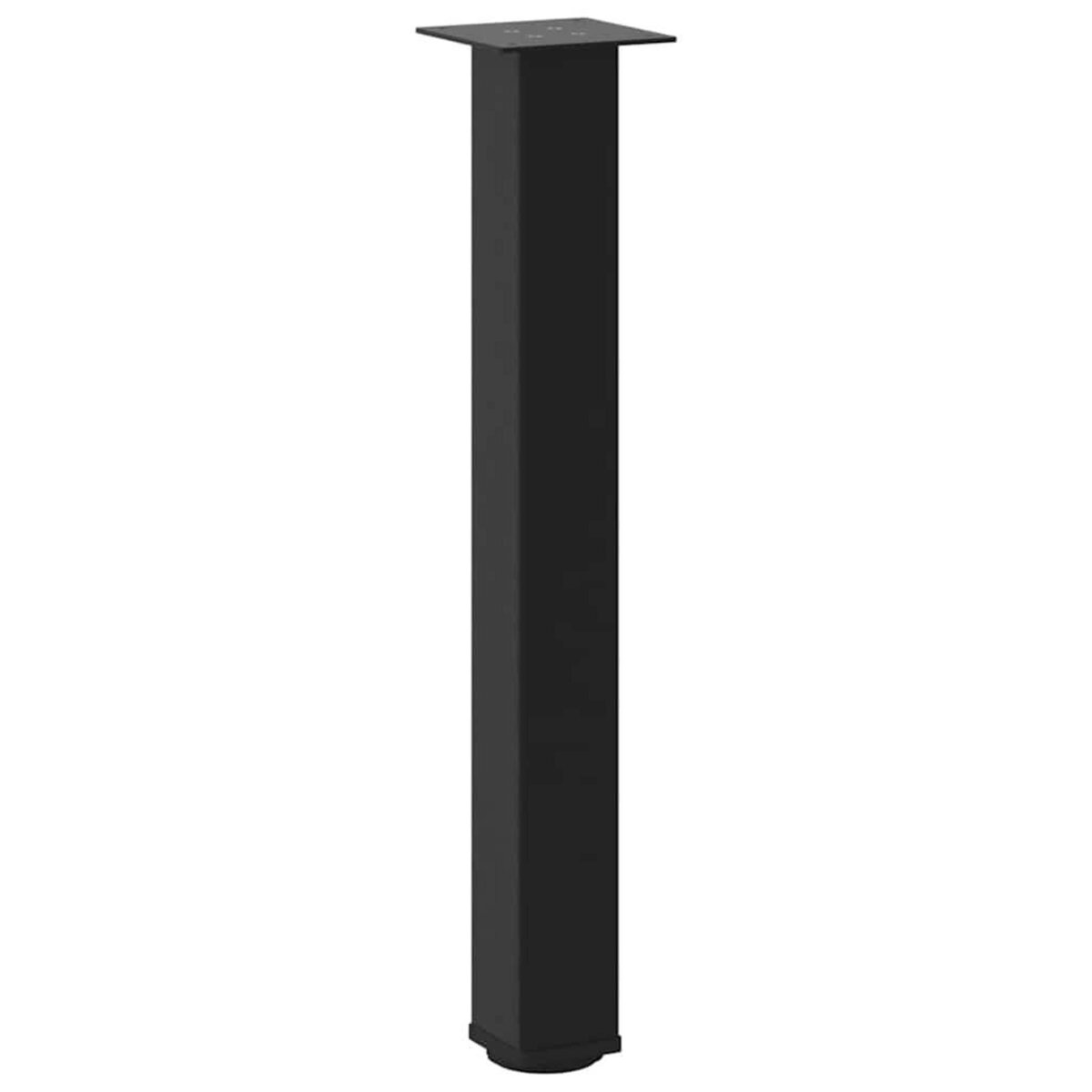 VIDAXL Pieds de table basse 4 pcs noir 72-74 cm acier