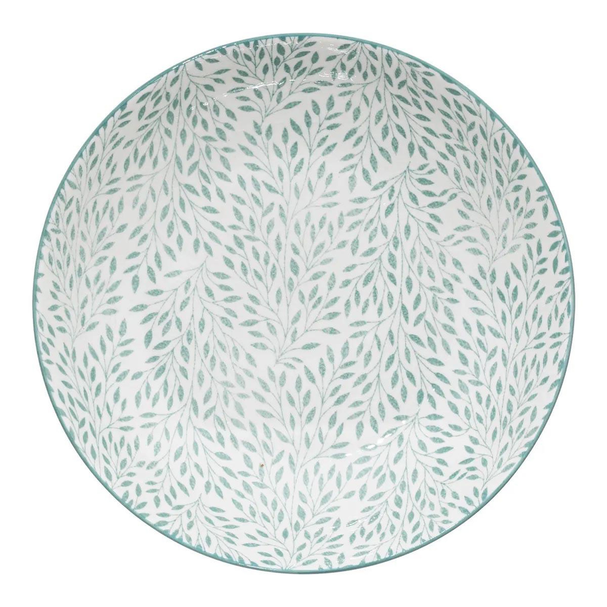 Voir la diapositive 2 : SECRET DE GOURMET Lot de 6 assiettes creuses  jasmin  20cm bleu