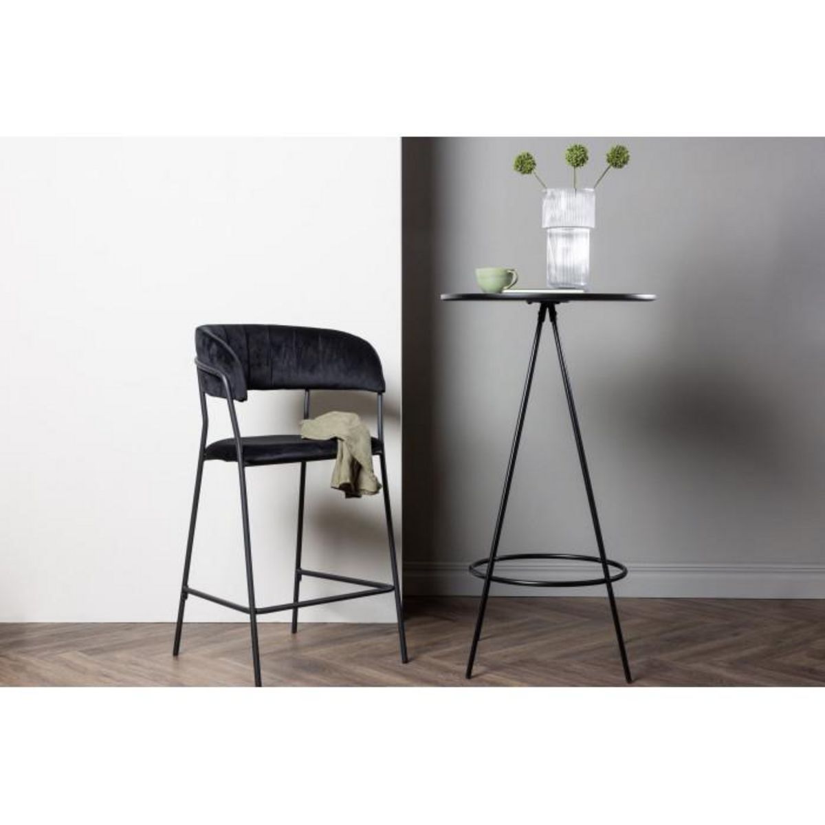 Paris Prix Table de Bar  Bistro  105cm Noir