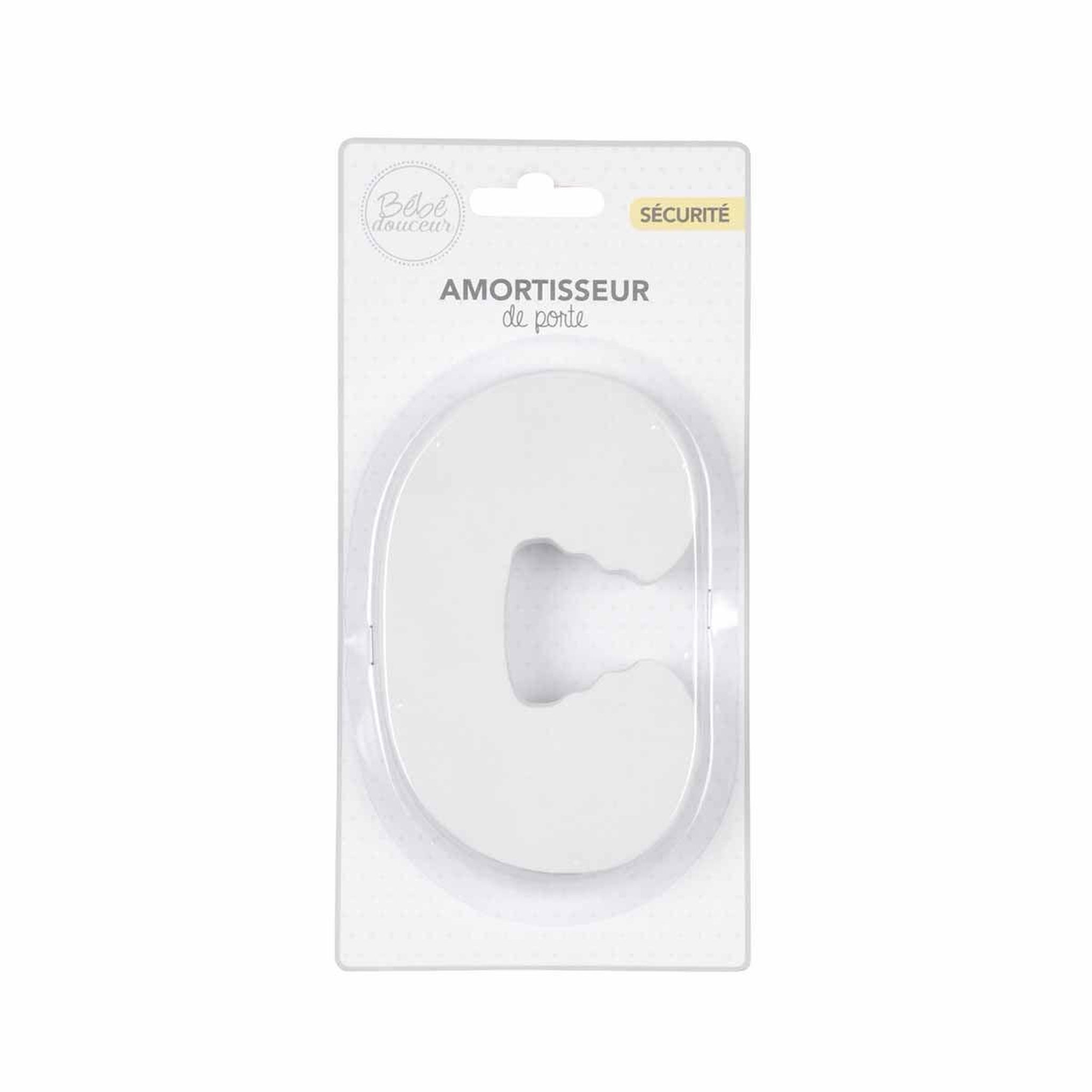 Voir la diapositive 2 : HOMEA Amortisseur de porte  sécurité bébé  11cm blanc