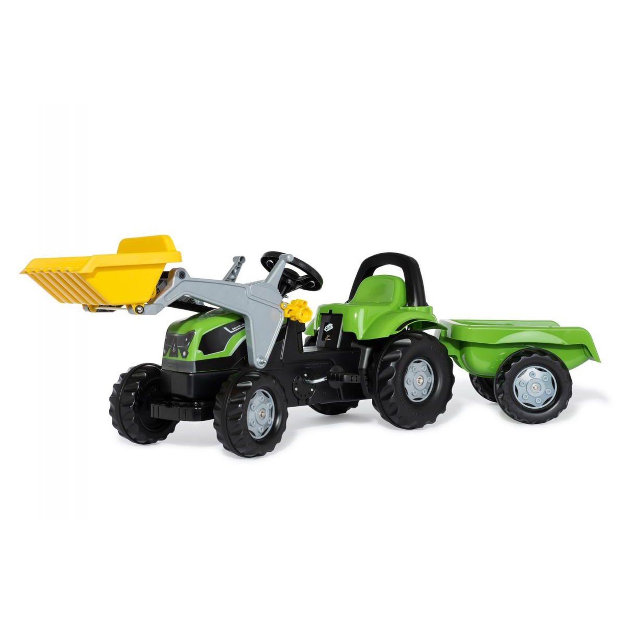 Voir la diapositive 2 : ROLLY TOYS Tracteur a pedales + remorque rollykid deutz-fahr 5115 g tb