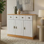 Voir la diapositive 2 : IDIMEX Buffet salon PARIS L116cm bois massif