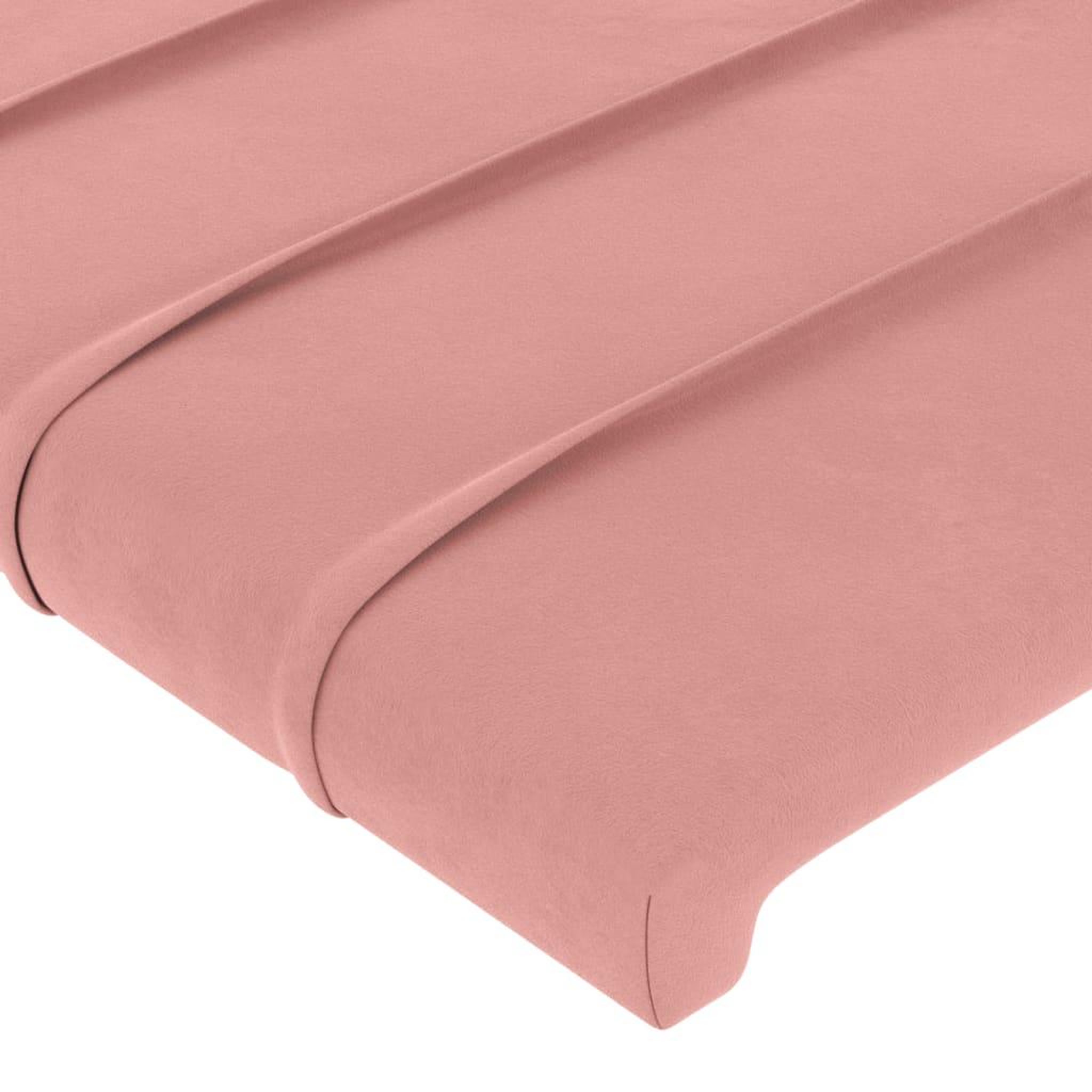 Voir la diapositive 5 : VIDAXL Tete de lit a LED Rose 103x16x118/128 cm Velours