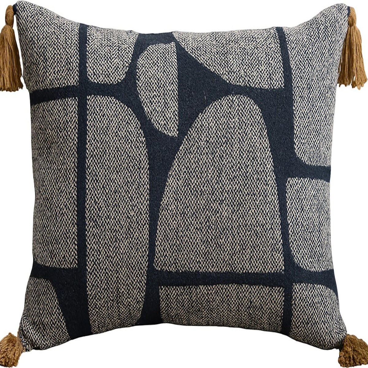 Les Ateliers du Linge Coussin imprimé polycoton nobaly réversible déhoussable