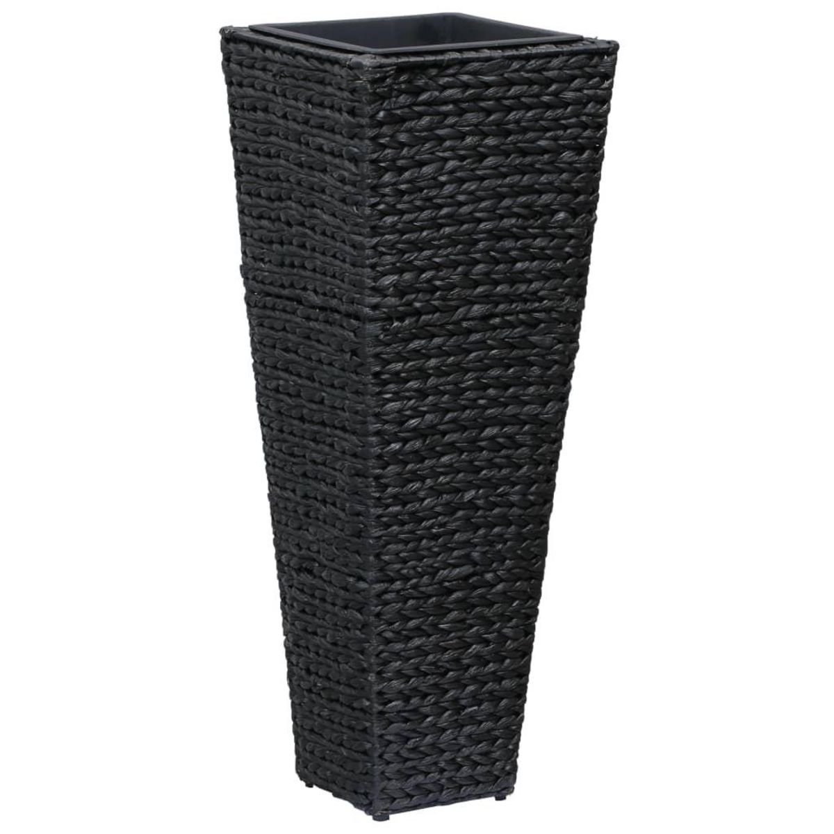 VIDAXL Lits sureleves 3 pcs Jacinthe d'eau Noir