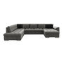 Voir la diapositive 5 : BEST MOBILIER Chuck - canapé panoramique xxl - convertible avec coffre - 7 places - gauche