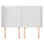 Voir la diapositive 3 : VIDAXL Tete de lit avec oreilles Blanc 147x23x118/128 cm Similicuir