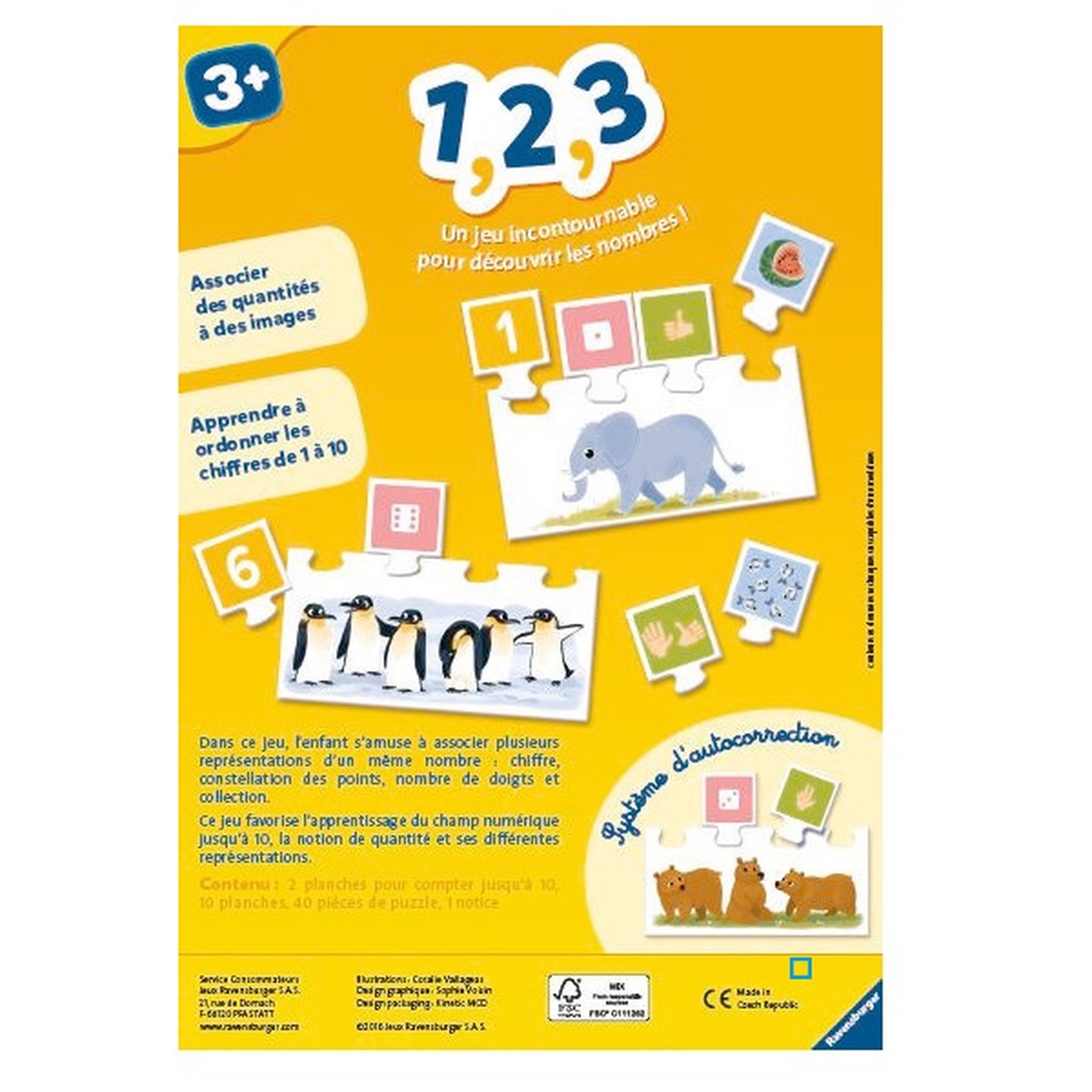 Voir la diapositive 2 : RAVENSBURGER Jeu 1,2,3