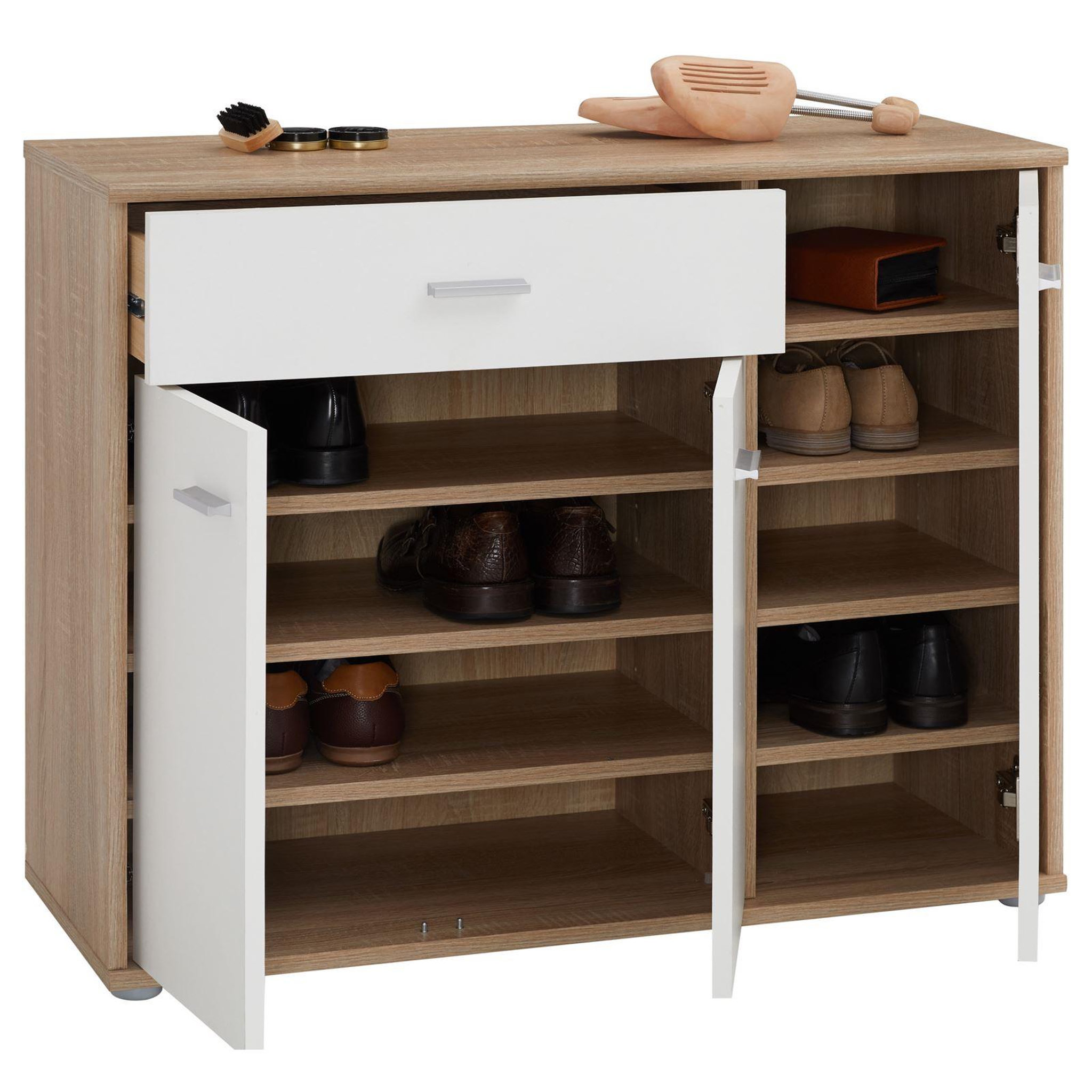 Voir la diapositive 3 : IDIMEX Meuble à chaussures CAMILLE, en mélaminé