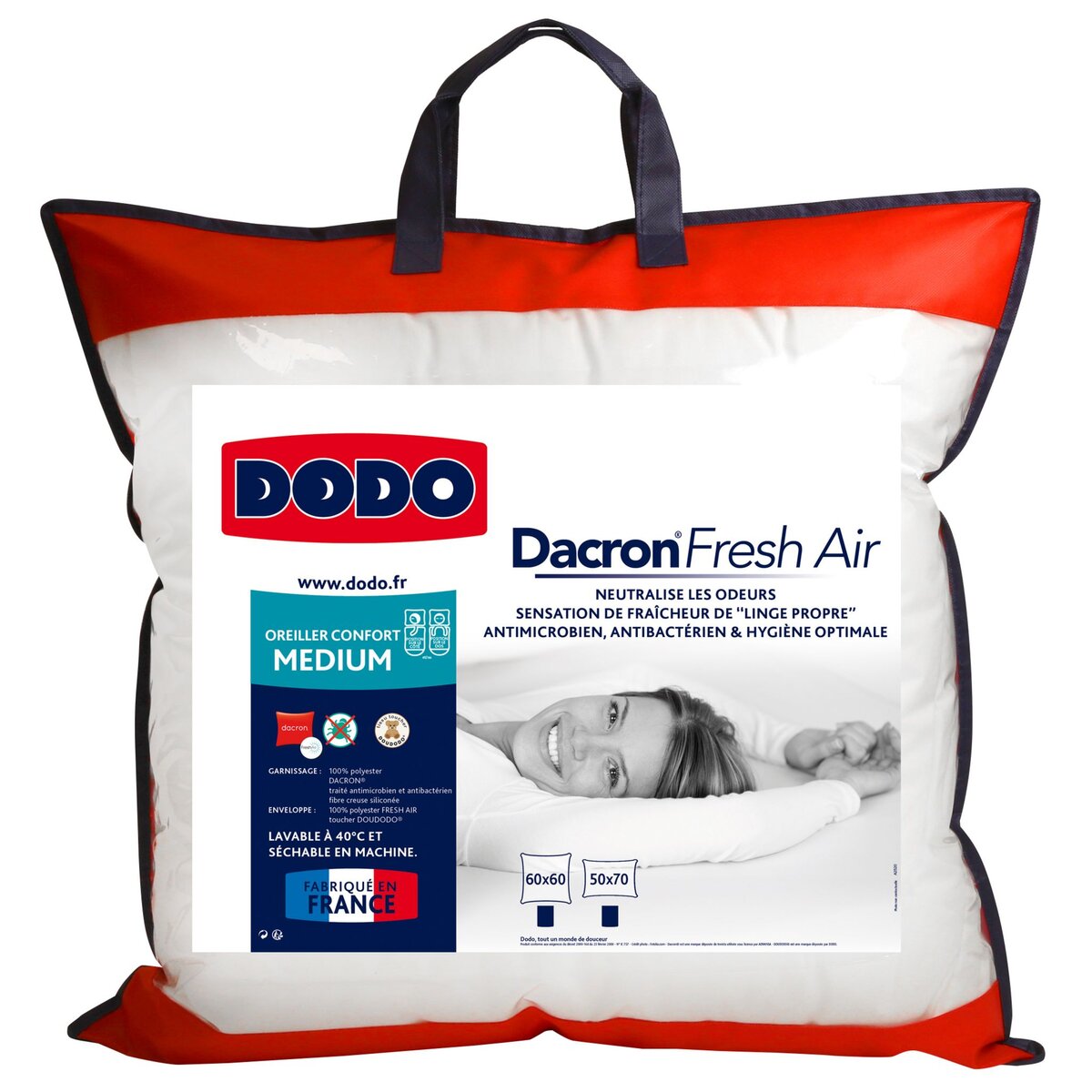 DODO OREILLER medium anti-acariens DACRON FRESH AIR