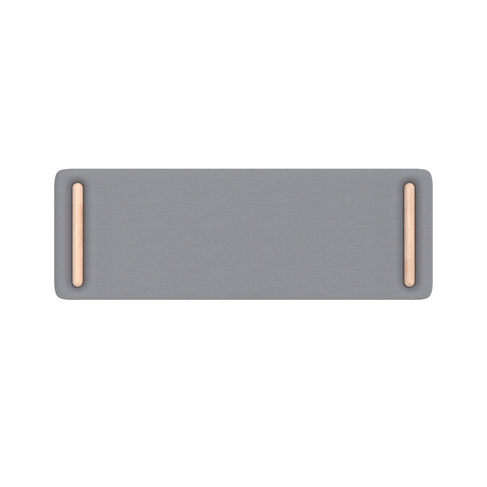 MAISON PAVANE Tête de lit en tissu gris 140 cm-katia
