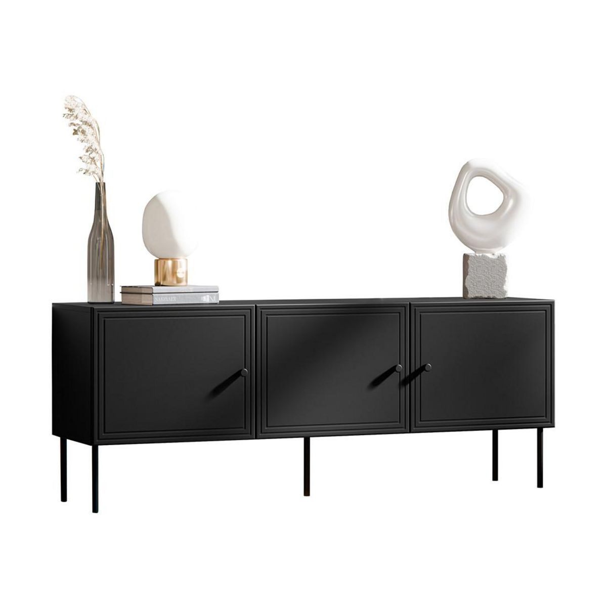 BEST MOBILIER Lavaggi - meuble tv - 3 portes - 150 cm