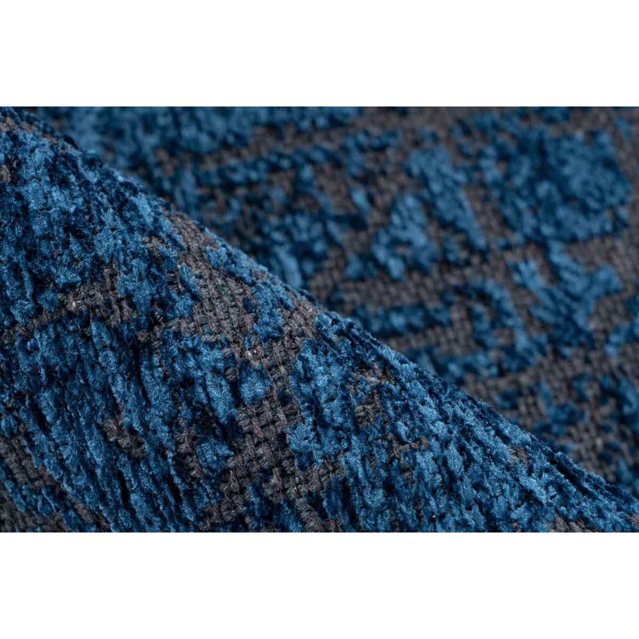 Voir la diapositive 3 : Paris Prix Tapis Tissé à Poils Courts Vintage  Kalevi  Bleu