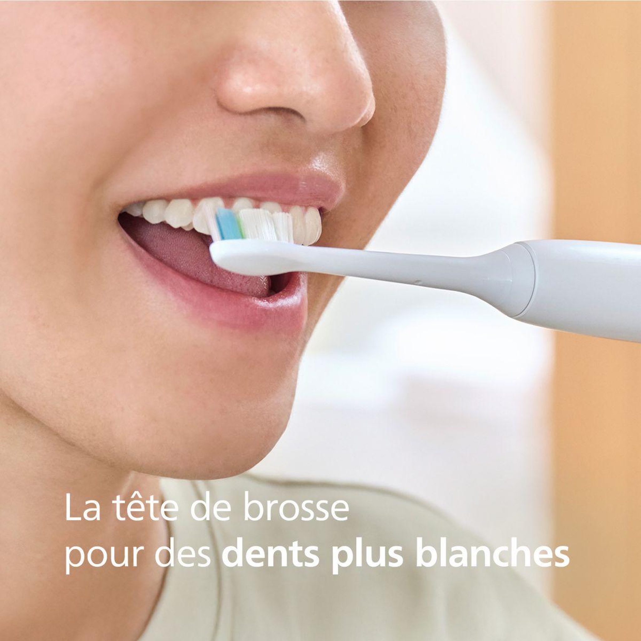 Voir la diapositive 2 : Philips Brossette dentaire sonicare lot de 2 - hx6062/87 white optimal w2
