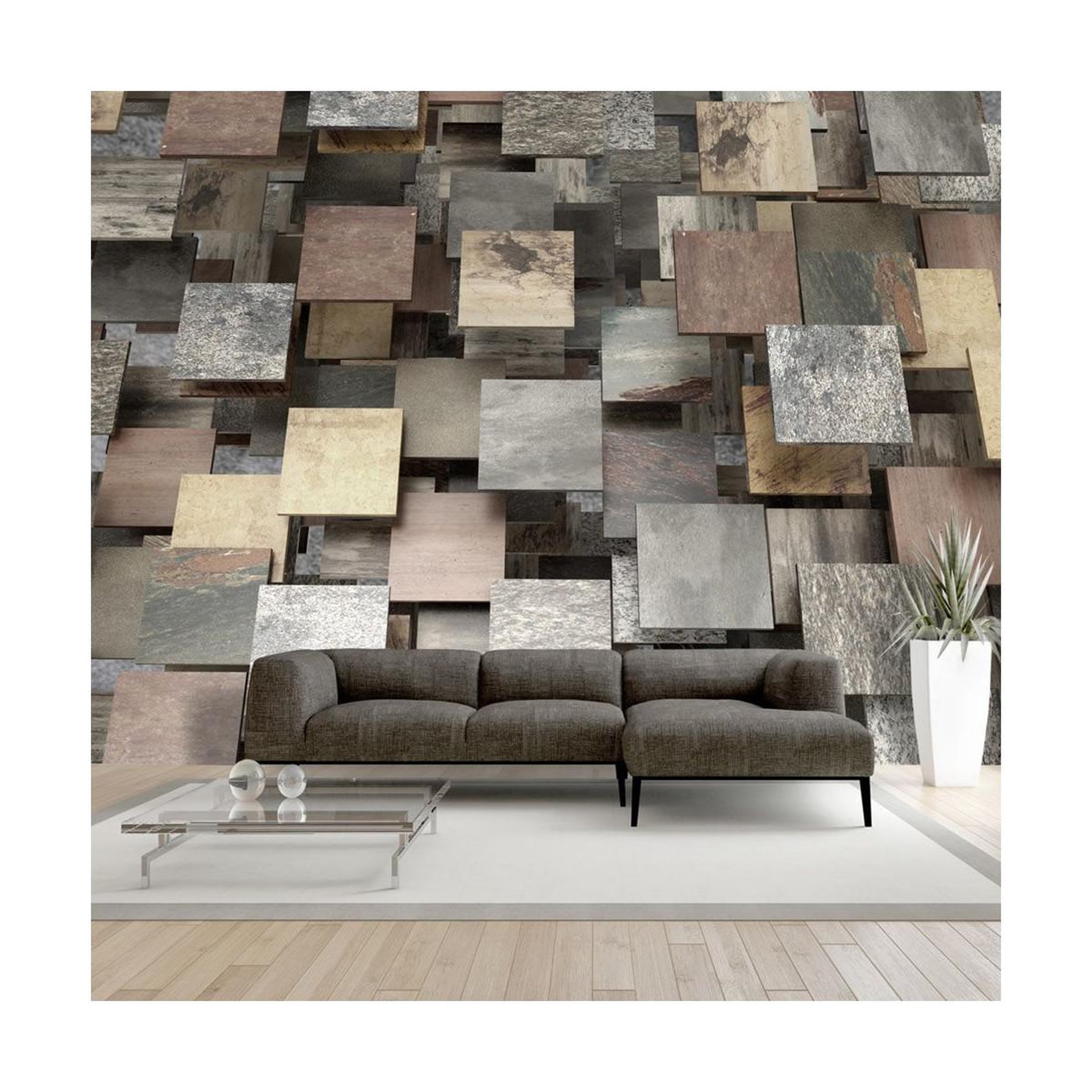Paris Prix Papier peint  square structure. Coloris disponibles : Multicolore