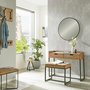 Voir la diapositive 3 : Paris Prix Console Bureau 2 Tiroirs  Sphera  100cm Naturel & Noir