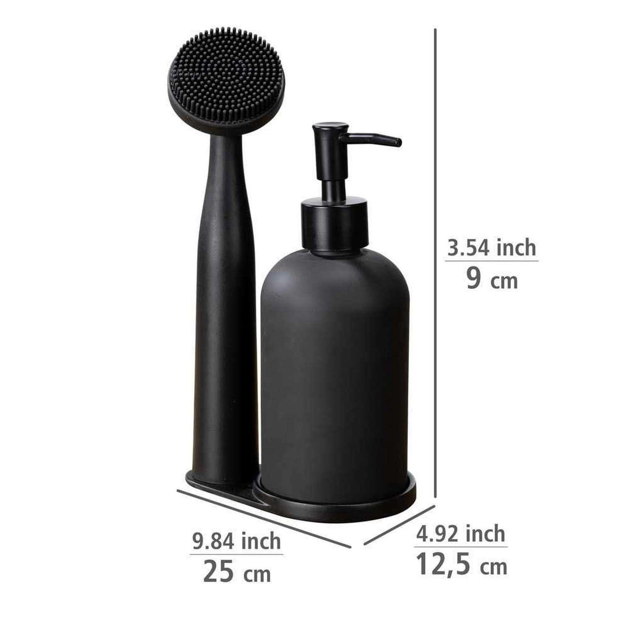 Voir la diapositive 3 : Wenko Set d'accessoires vaisselle 3 pièces - noir