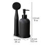 Voir la diapositive 3 : Wenko Set d'accessoires vaisselle 3 pièces - Noir
