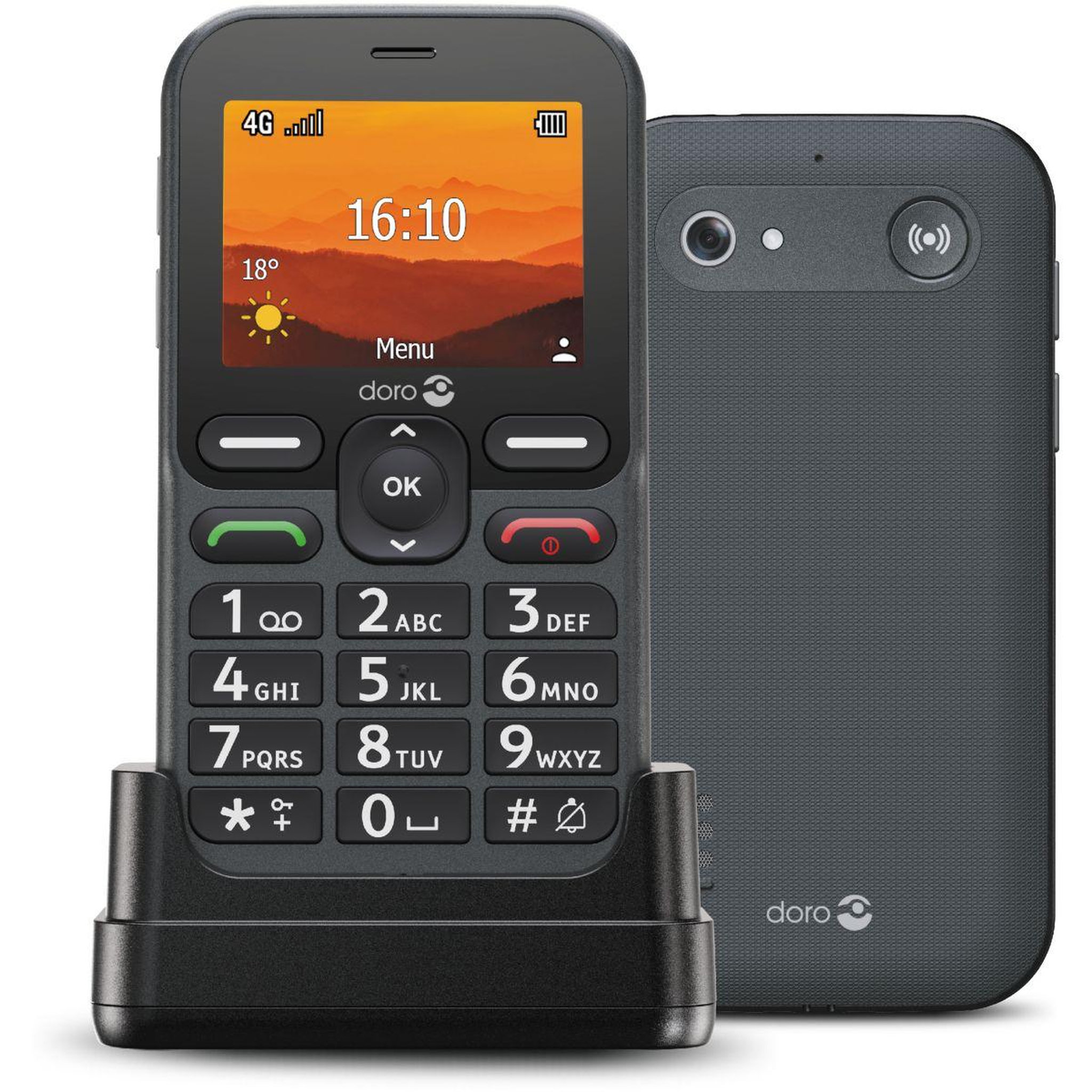 Doro Téléphone portable leva l10 graphite