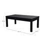 Voir la diapositive 4 : Rendez vous déco Table de billard convertible noire tapis bleu-Eddie
