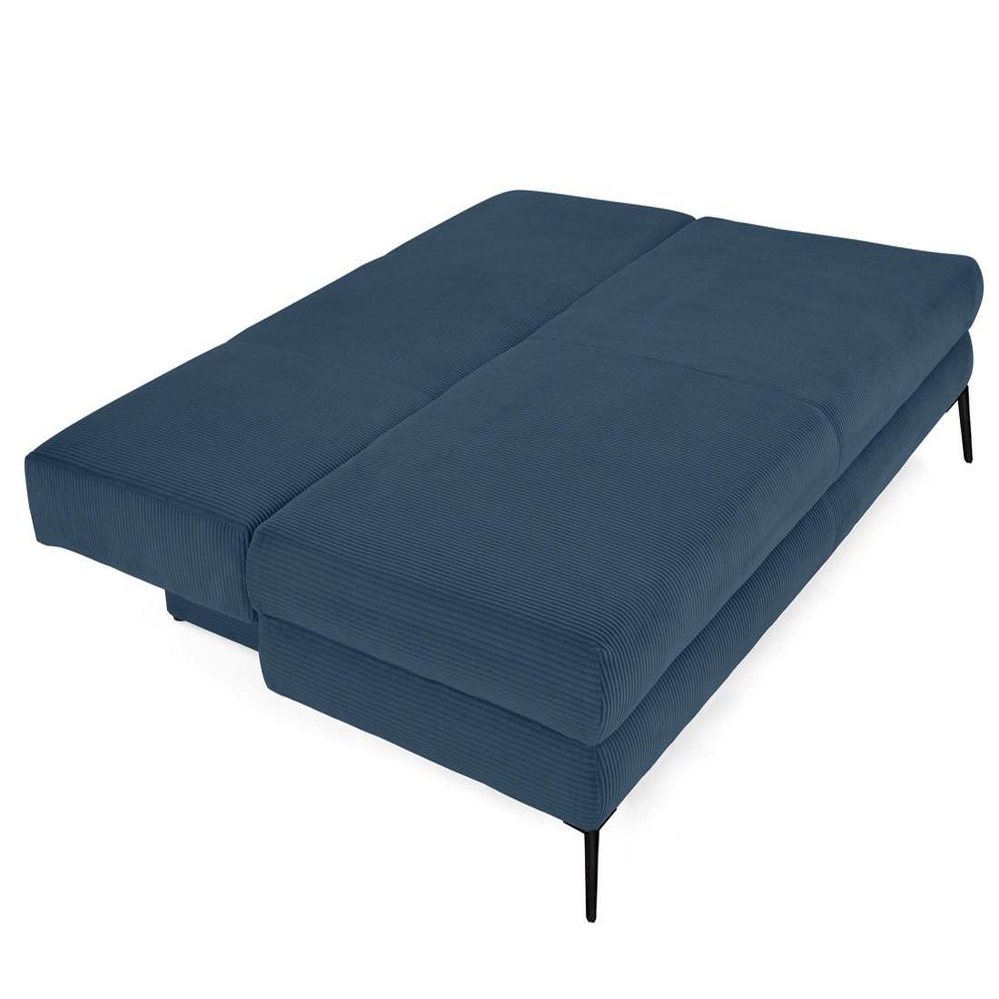 Voir la diapositive 2 : BEST MOBILIER Elton - canapé 3 places convertible avec coffre en velours côtelé