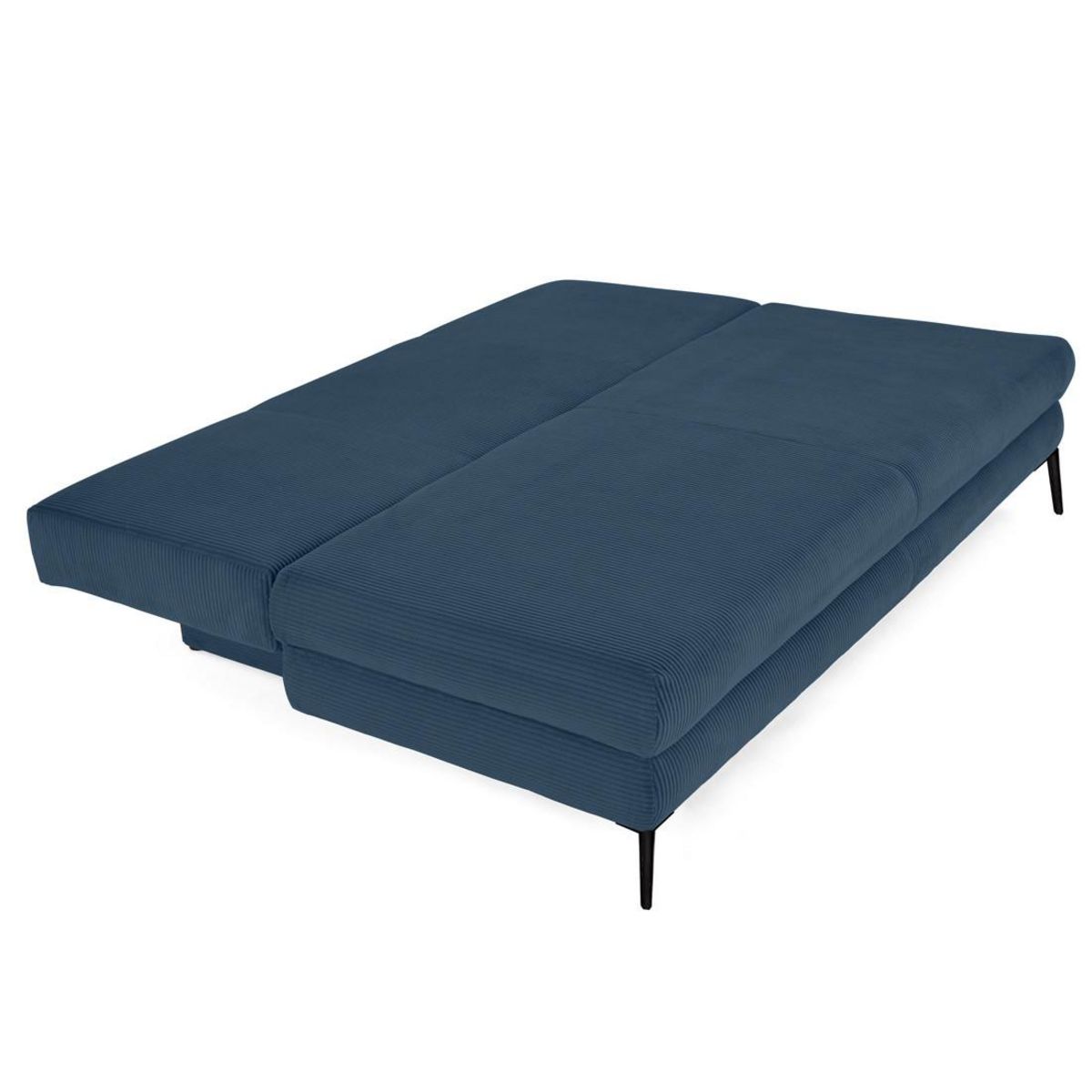 BEST MOBILIER Elton - canapé 3 places convertible avec coffre en velours côtelé