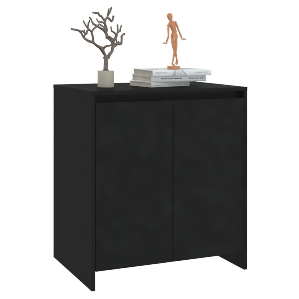 VIDAXL Buffet Noir 70x41x75 cm Bois d'ingenierie