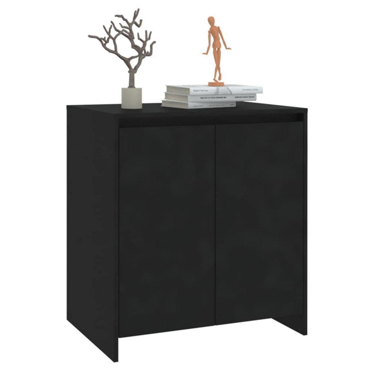 VIDAXL Buffet Noir 70x41x75 cm Bois d'ingenierie