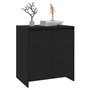 Voir la diapositive 4 : VIDAXL Buffet Noir 70x41x75 cm Bois d'ingenierie