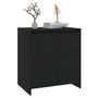 Voir la diapositive 4 : VIDAXL Buffet Noir 70x41x75 cm Bois d'ingenierie