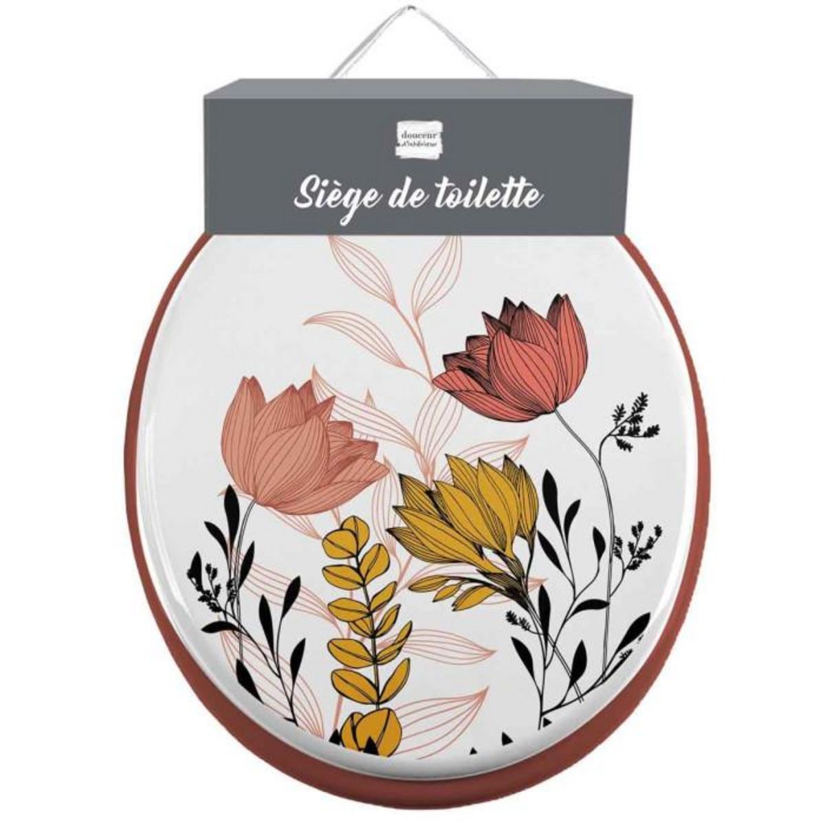 Paris Prix Abattant WC Imprimé  Amelina  47cm Multicolore