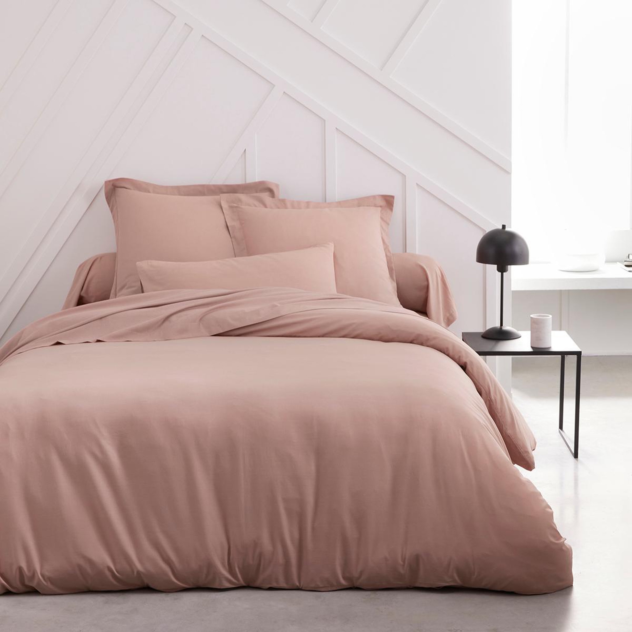 Voir la diapositive 1 : TODAY Drap housse uni en Coton 57 fils ESSENTIAL 