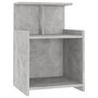 VIDAXL Table de chevet Gris beton 40x35x60 cm Agglomere