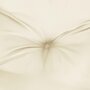 VIDAXL Coussin de banc de jardin blanc creme 150x50x7 cm tissu oxford