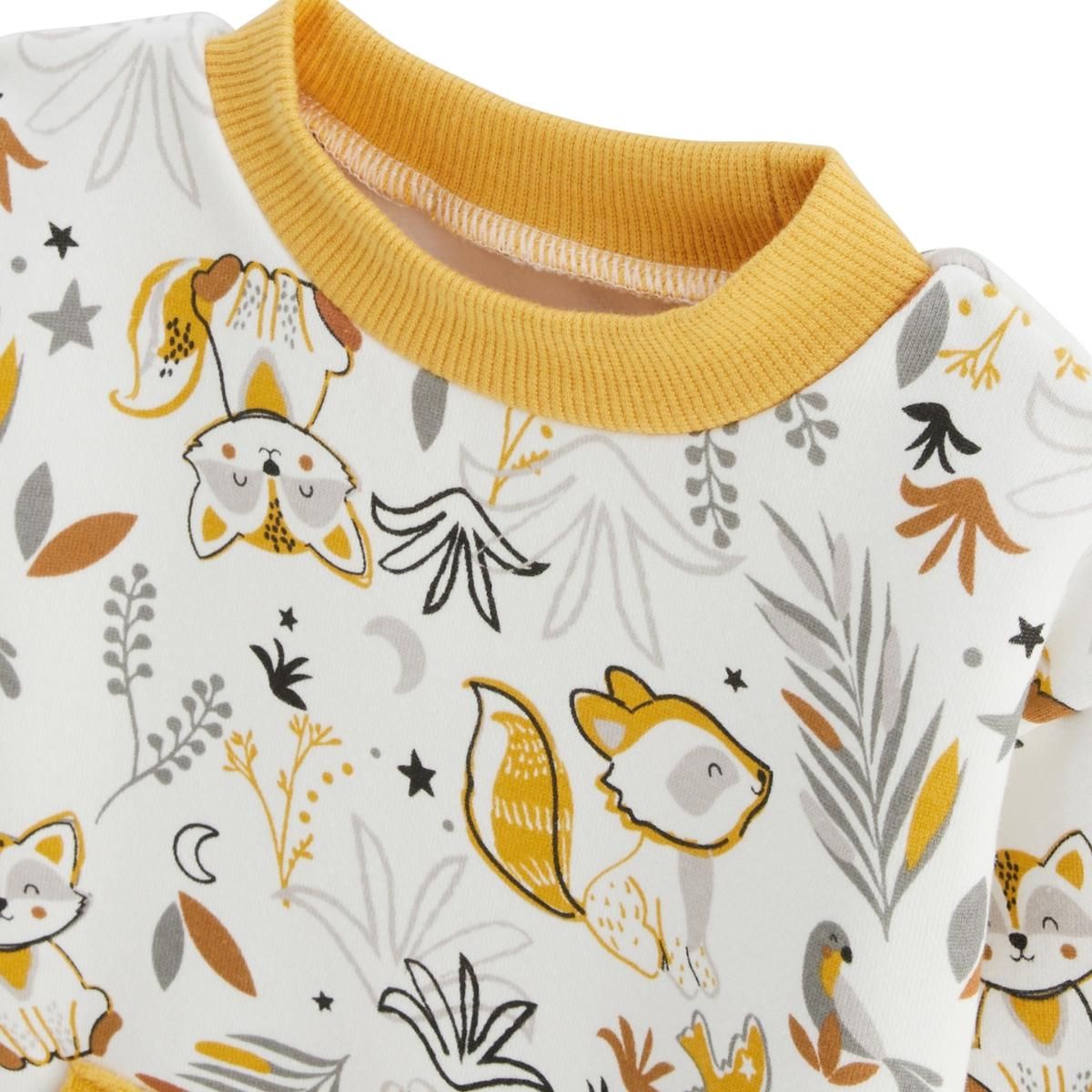 Petit Béguin Sweat-shirt bébé en molleton Petit Loup