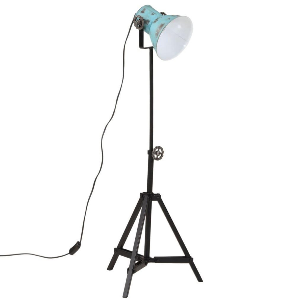 VIDAXL Lampadaire 25 W bleu delave 35x35x65/95 cm E27