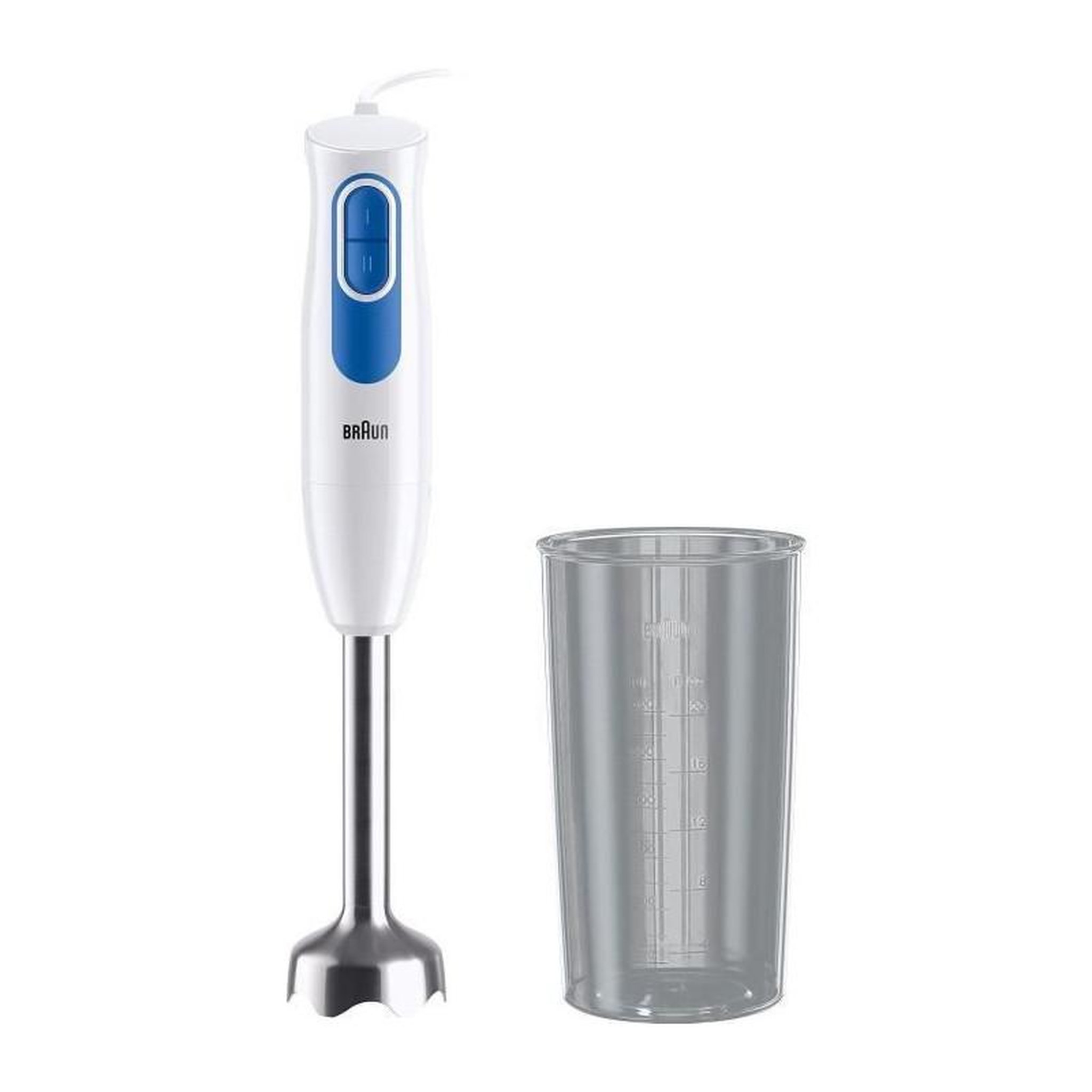 BRAUN Pied mixeur BRAUN MQ20.001M - Moteur 600 W - 2 vitesses - Systeme EasyTwist