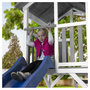 Voir la diapositive 5 : AXI Aire de jeux avec toboggan - Bois - H2,42m - BEACH TOWER
