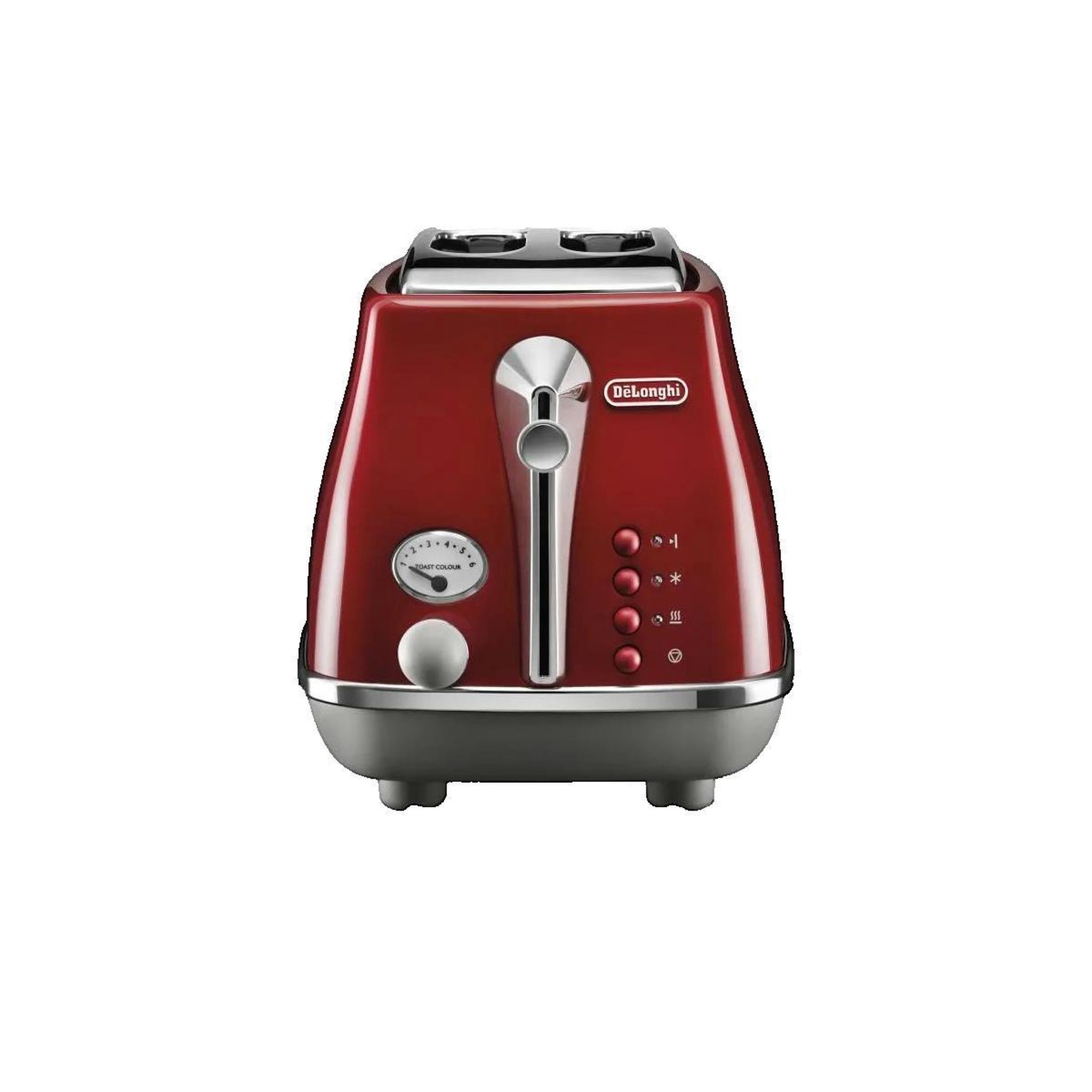 Voir la diapositive 1 : DELONGHI Grille pain DeLonghi ICONA CAPITALS rouge