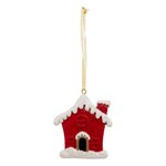 ATMOSPHERA Sujet de Noël  Maison  7cm Rouge