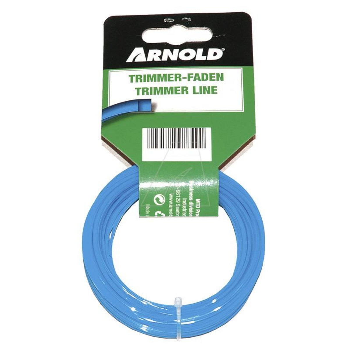 ARNOLD Fil de coupe-bordure carré en nylon 1,6 mm × 15 m