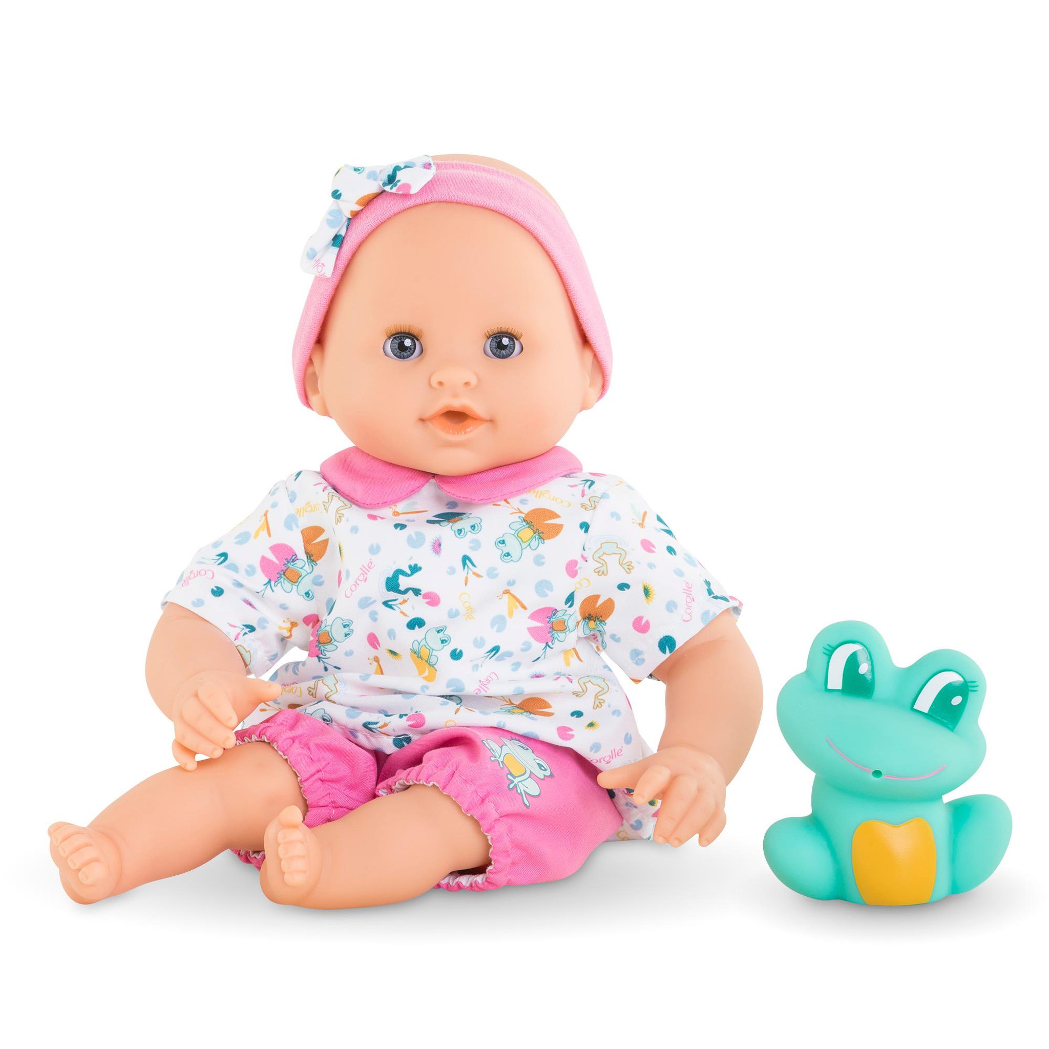 Voir la diapositive 2 : Corolle Poupon Bébé Bain Océane - Grenouille